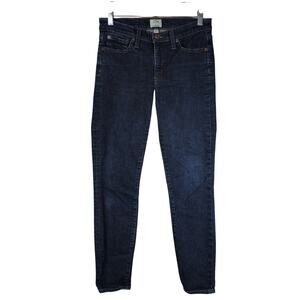 J. Crew 8" Toothpick Dark Wash Sz 28 H0189 Form Fitting Jeans Normcore School
